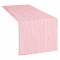 Camino de Mesa Plisado Rosa Claro 200x40cm