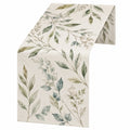 Camino de Mesa Estampado Floral Verde de 180x35 cm