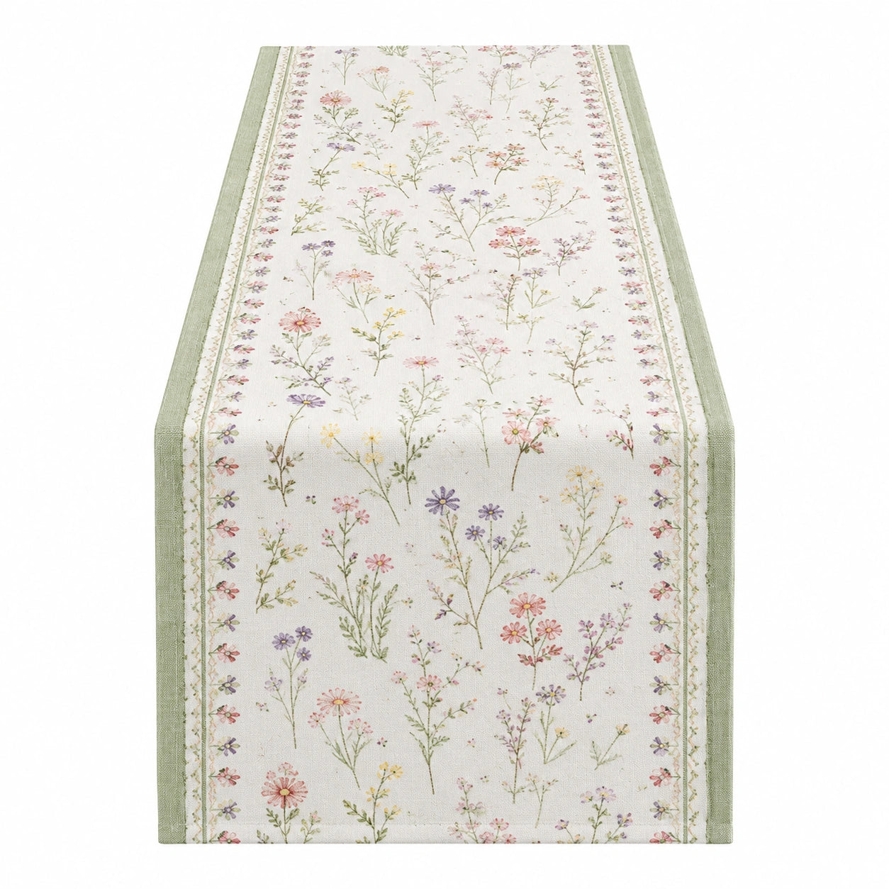 Caminero de Mesa Floral 140x50cm Multicolor Vintage
