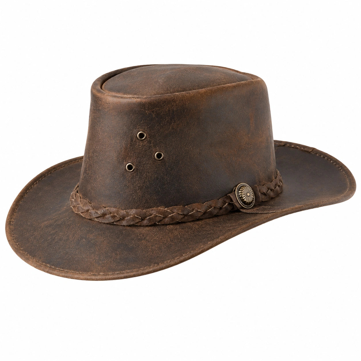 Sombrero Vaquero Marrón Estilo Clásico Unisex
