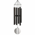 Campana de viento negra para jardín de 100 cm