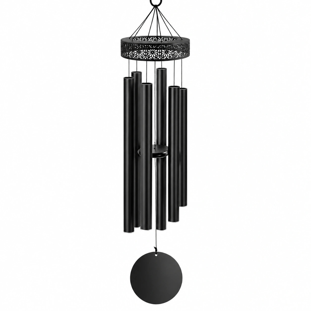 Campana de Viento Negra para Exterior 80cm