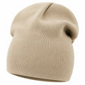 Gorro de Punto Unisex Beige para Uso Diario
