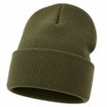 Gorro de Punto Acanalado Verde Oliva Unisex