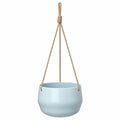 Macetero Colgante Azul Claro de 20x15 cm