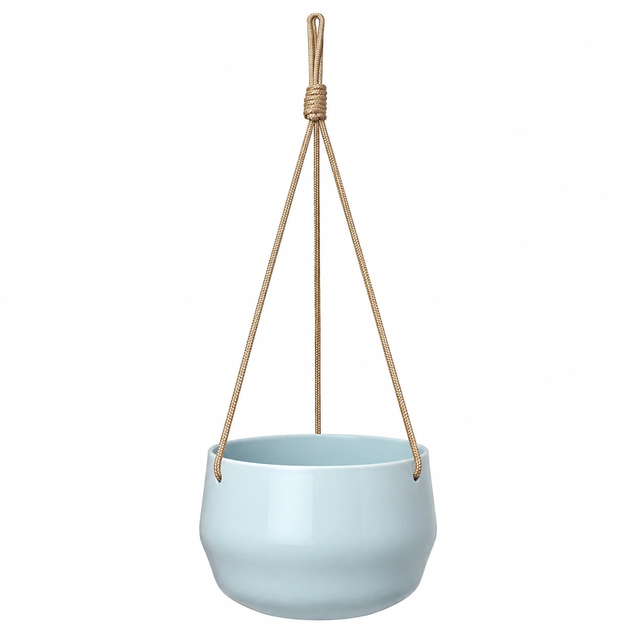 Macetero Colgante Azul Claro de 20x15 cm