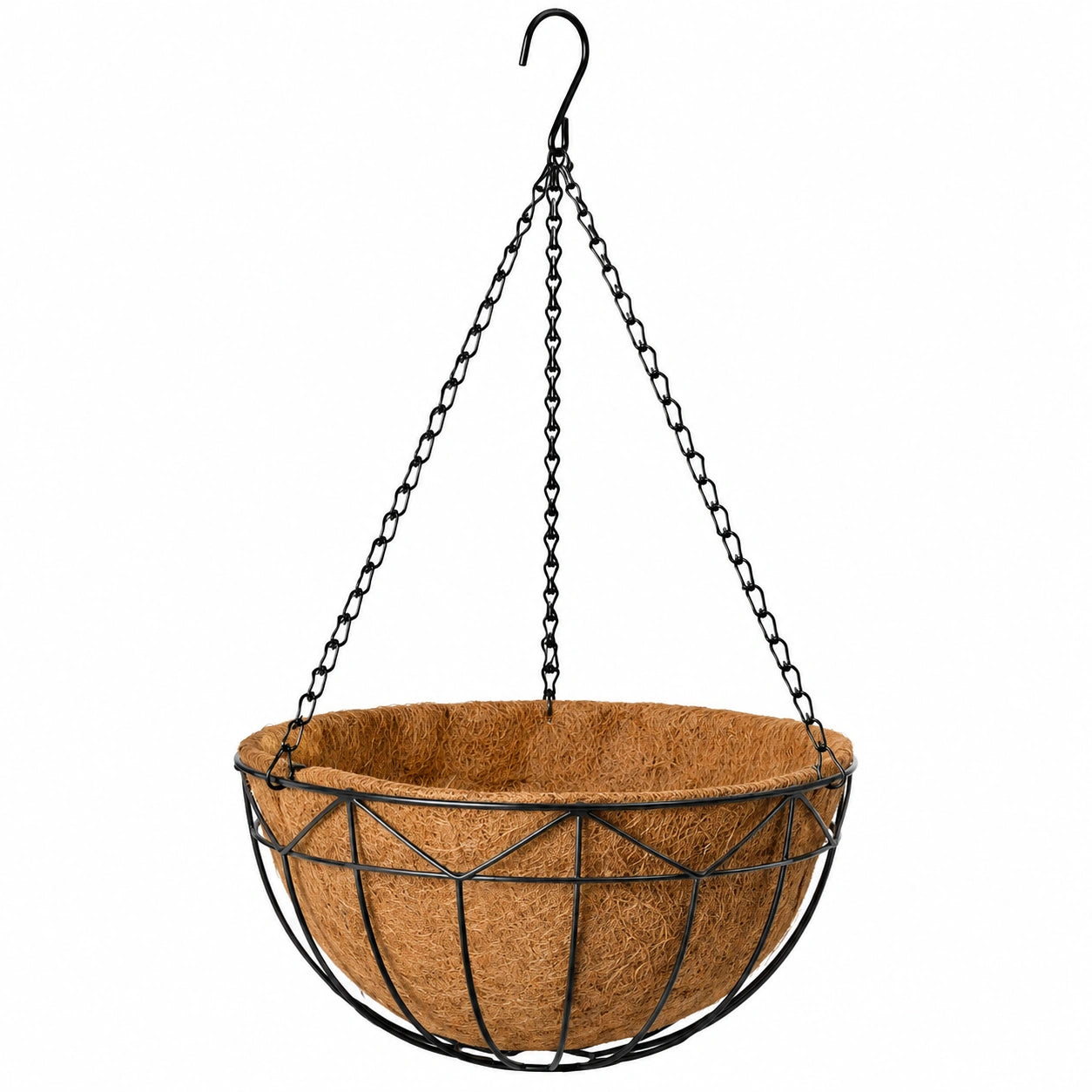 Macetero Colgante de Coco con Cadena de 30 cm